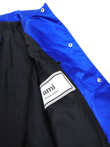 AMI Blue Nylon Coach Jacket Size Medium