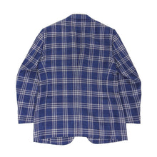Load image into Gallery viewer, Isaia Blue Check Jacket Size 56
