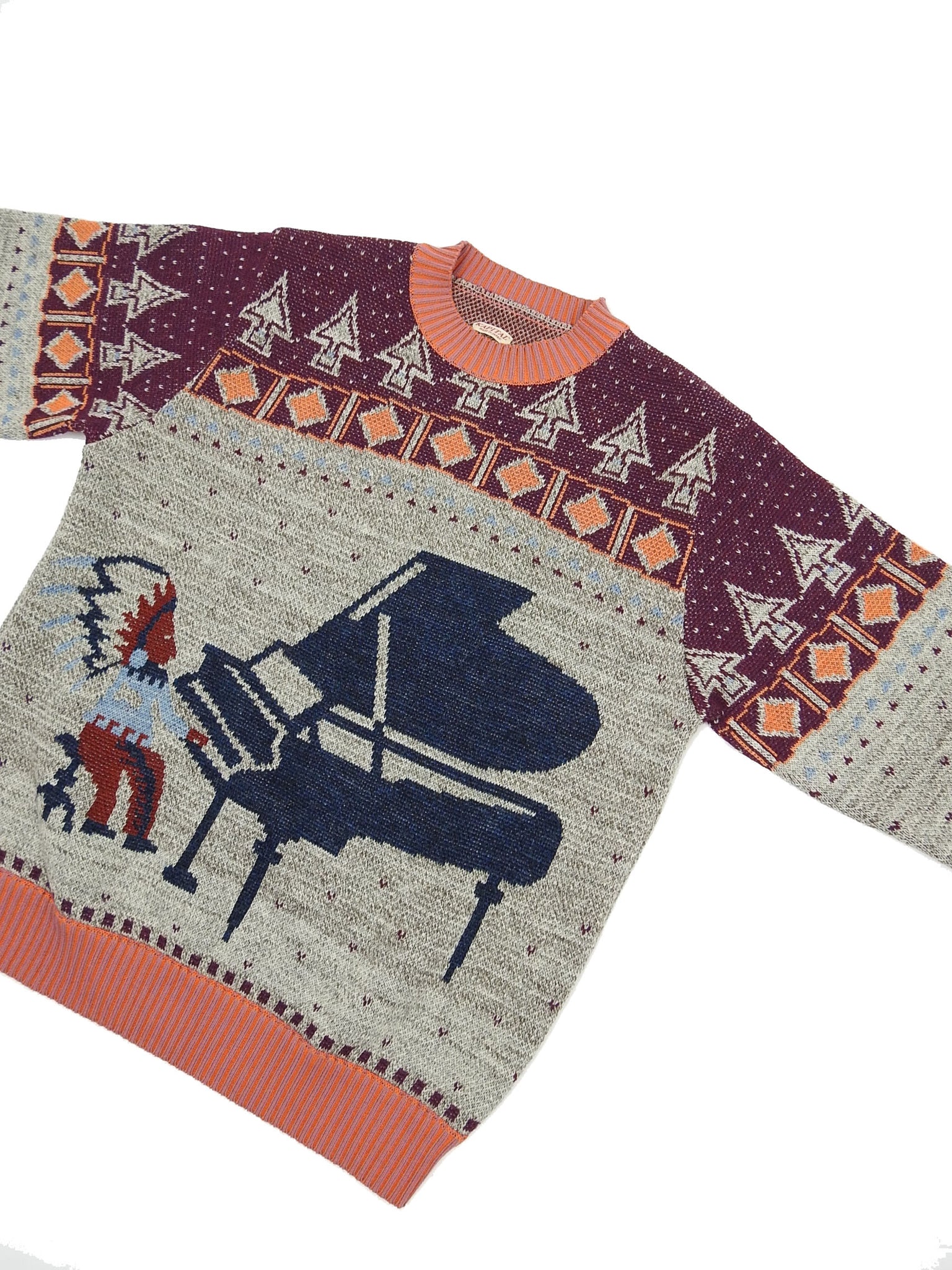 Kapital 7G Knit Alaska Camp Piano Sweater Size 3/Large – I Miss