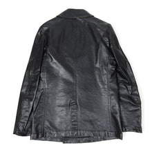 Load image into Gallery viewer, Comme Des Garcons Homme AD2006 Black Coated Cotton Peacoat Size Large
