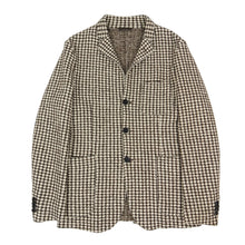 Load image into Gallery viewer, Barena Brown Houndstooth Jacket Size 48
