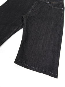 Louis Vuitton Black Denim Shorts Size 30