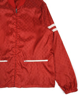 Load image into Gallery viewer, Gucci Red GG Nylon Bomber  with Removable Hood Size 50
