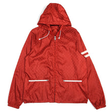 Load image into Gallery viewer, Gucci Red GG Nylon Bomber  with Removable Hood Size 50
