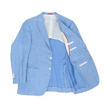 Load image into Gallery viewer, Isaia Blue Wool/Silk Jacket Size 56
