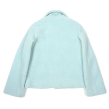 Load image into Gallery viewer, Helmut Lang Turquoise Faux Fur Zip Jacket Size Medium
