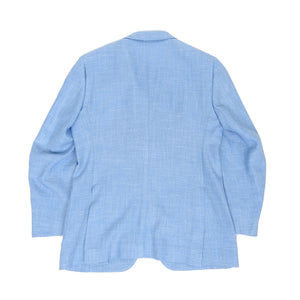 Isaia Blue Wool/Silk Jacket Size 56