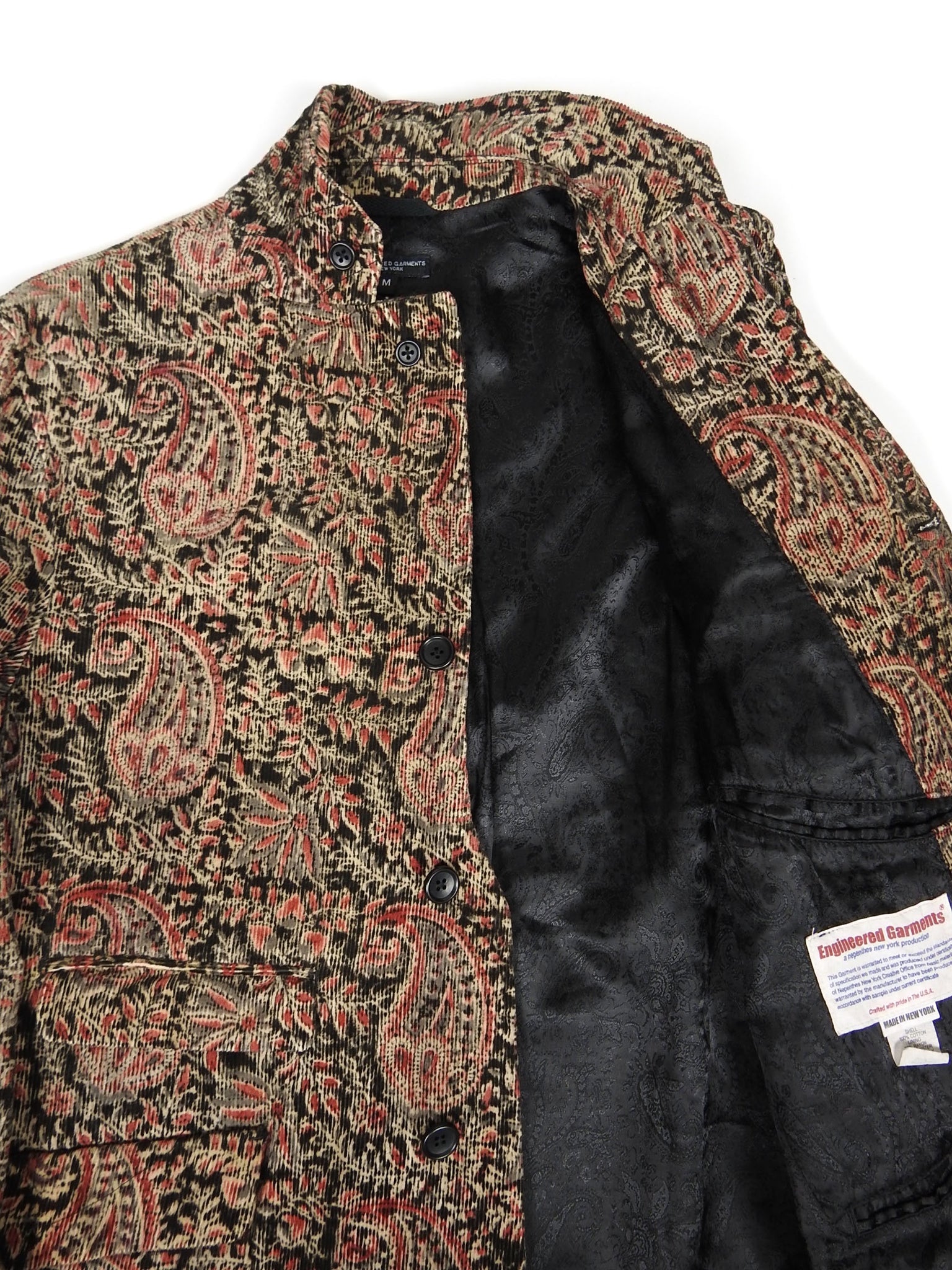 Engineered Garments Paisley Corduroy Jacket Size Medium – I Miss