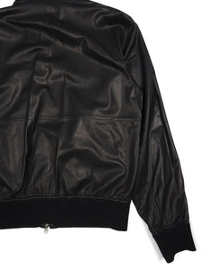 Louis Vuitton Perforated Mix Leather Blouson BLACK. Size 56