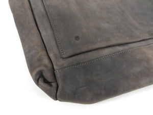 Marsell Dark Walnut Brown Leather Messenger Computer Bag