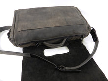 Load image into Gallery viewer, Marsell Dark Walnut Brown Leather Messenger Computer Bag
