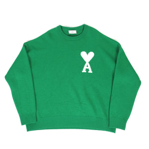 AMI Knit Sweater Green XL