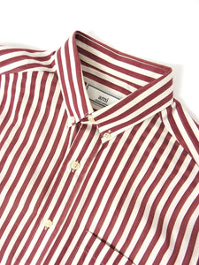AMI Striped Shirt Red/White Size 38