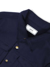 Load image into Gallery viewer, AMI Wool Jacket Navy Large
