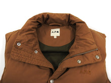 Load image into Gallery viewer, A.P.C. x Carhartt Down Camel Sleeveless Puffer Vest - L
