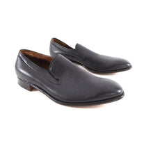 Load image into Gallery viewer, Alan McAfee England Black Leather Slip on Dress Shoes
