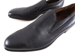 Alan McAfee England Black Leather Slip on Dress Shoes - 12.5