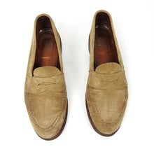 Load image into Gallery viewer, Alden Suede Penny Loafer Brown Size 9.5
