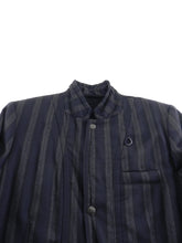 Load image into Gallery viewer,  Ann Demeulemeester Navy and Grey Striped Jacket - M 
