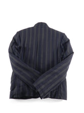 Load image into Gallery viewer,  Ann Demeulemeester Navy and Grey Striped Jacket - M 
