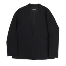 Load image into Gallery viewer, Emporio Armani Black Minimalist Embossed Tux Blazer
