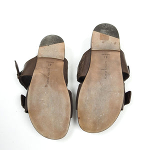 Bottega Veneta Woven Strap Sandal Brown Size 41