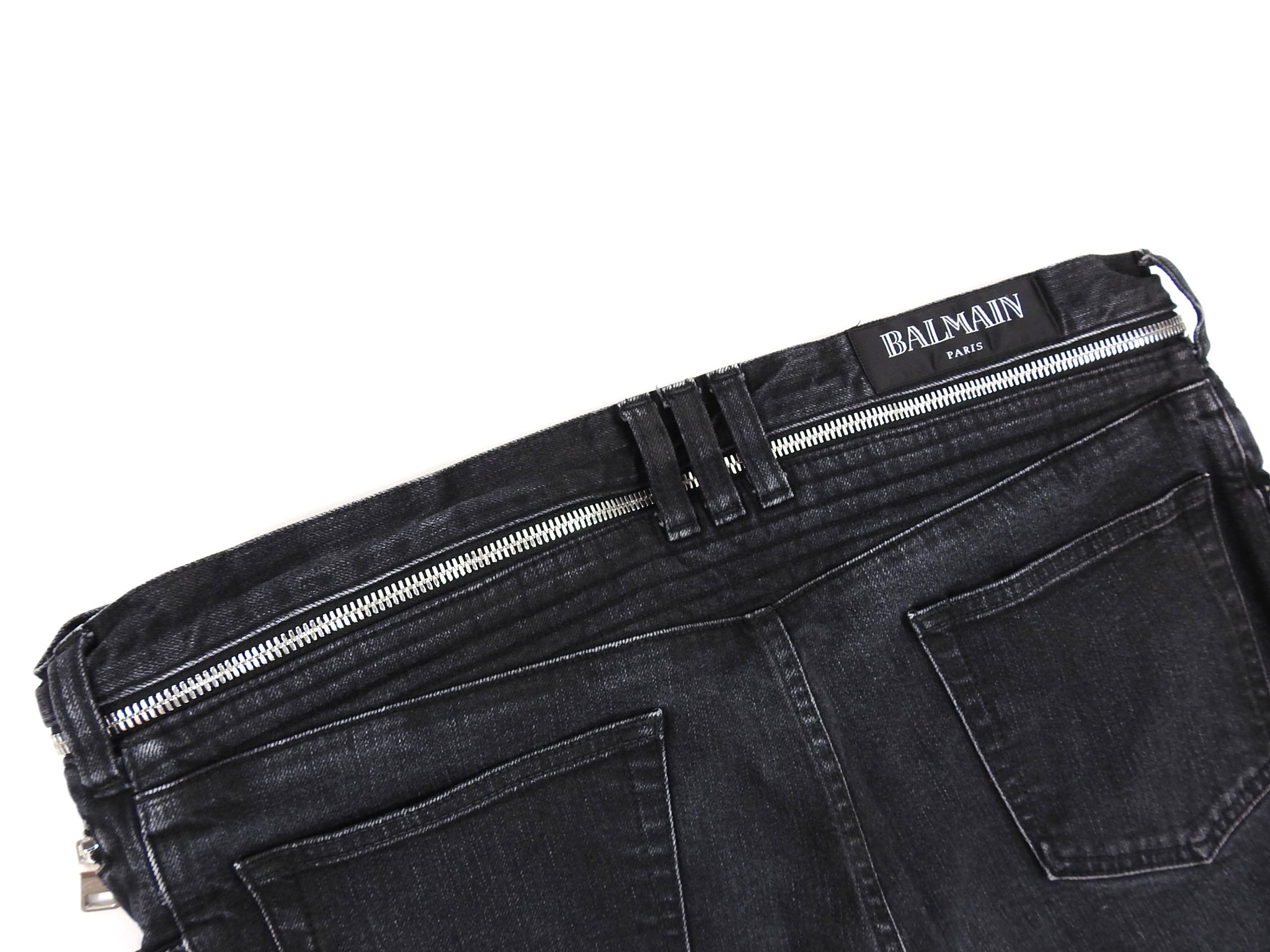 Balmain Black Monogram Slim Jeans Balmain