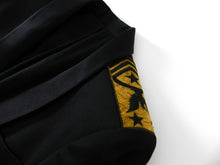 Load image into Gallery viewer, Balmain Black Military Blazer with Gold Logo Embroidered Crests - 46
