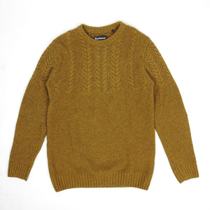 Barbour Cableknit Sweater Yellow Small