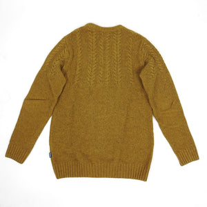 Barbour Cableknit Sweater Yellow Small