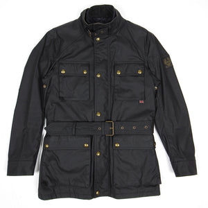 Belstaff Wax Jacket with Removable Liner Black 46