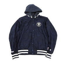 Load image into Gallery viewer, A Bathing Ape Reversible Blue Camo Hooded Bomber Jacket
