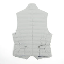 Load image into Gallery viewer, Brunello Cucinelli Waterproof Down Filled Vest Silver Small
