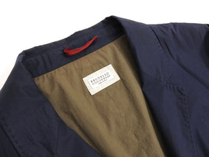 Brunello Cucinelli Navy Cotton Light Sports Jacket - XL