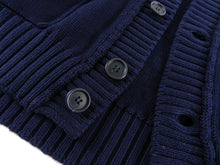 Load image into Gallery viewer, Brunello Cucinelli Navy Knit Button up Cardigan - 38 
