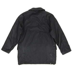 Burberry Waxed Jacket Black Medium