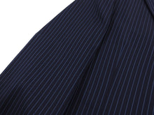 Load image into Gallery viewer, Burberry Navy and Light Blue Wool Pinstripe Suit - 40S
