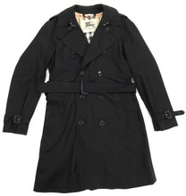 Load image into Gallery viewer, Burberry London Black Kensington Heritage Long Trench Coat
