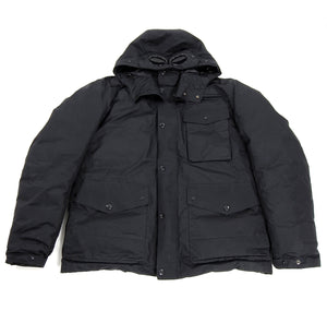 C.P. Company Black Down Parka With Built-In Goggles