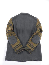 Load image into Gallery viewer, Comme des Garcons Homme Plus Vintage 1996 Grey Knit Sleeve Blazer - L
