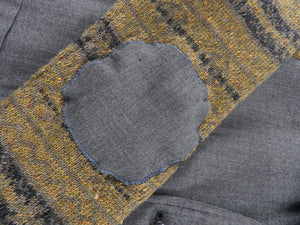 Comme des Garcons Homme Plus Vintage 1996 Grey Knit Sleeve Blazer - L