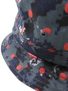 CDG Shirt x Supreme Bucket Hat Grey/Navy Small/Medium