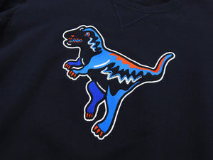 Coach Navy Dinosaur Graphic Crewneck Sweater - S