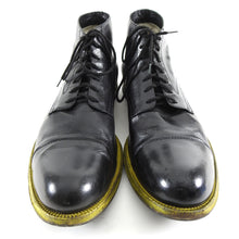 Load image into Gallery viewer, Costume National Black and Yellow Sole Lace Up Ankle Boots - 11
