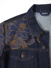 Load image into Gallery viewer, Dries Van Noten Embroidered Denim Jacket Medium
