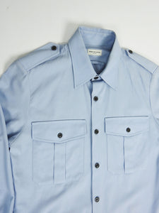 Dries Van Noten Blue Military Shirt Blue