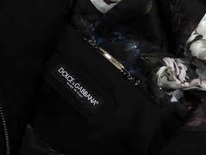 Dolce & Gabbana Black Crown Crest Zip Hoodie - L