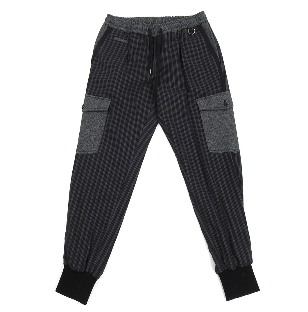 Dolce & Gabbana Black Striped Cargo Trousers - S 
