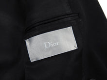 Load image into Gallery viewer, Dior Homme Black Cashmere Blend Raw Edge Coat - M
