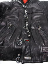 Load image into Gallery viewer, Dirk Bikkembergs Vintage Leather Bomber Black Size 52

